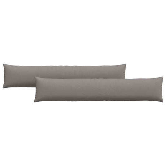 Sofakissen 2 pcs Taupe 200 x 40 cm Stoff