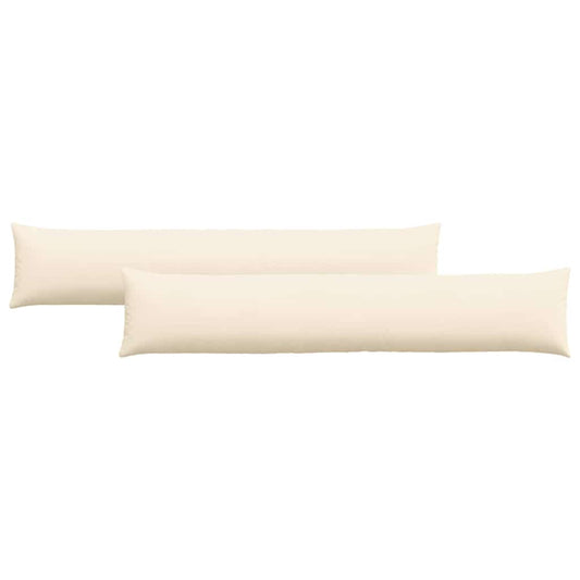 Sofakissen 2 pcs Creme 200 x 40 cm Cordstoff