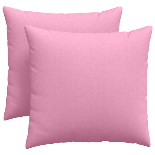 Sofakissen 2 pcs Rosa 45 x 45 cm Stoff