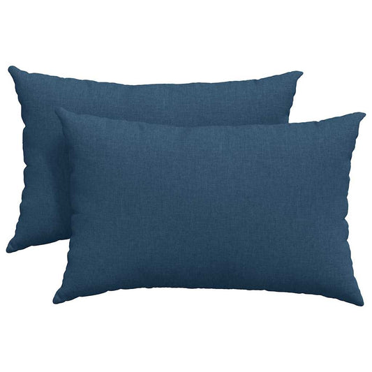 Sofakissen 2 pcs Blau 60 x 40 cm Stoff