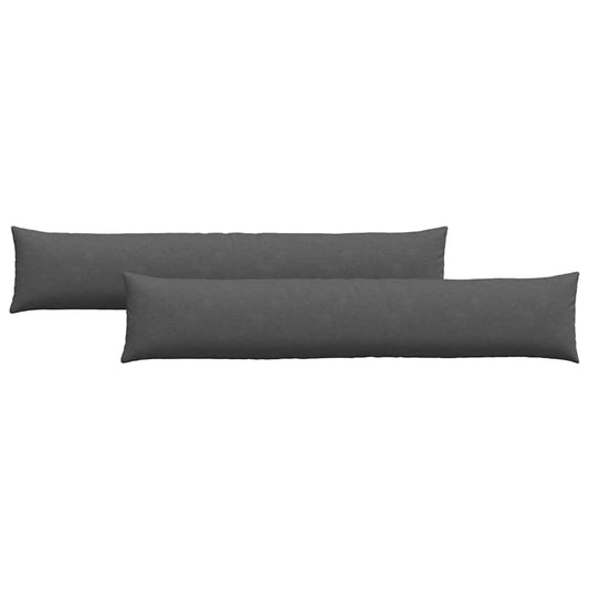 Sofakissen 2 pcs Dunkelgrau 200 x 40 cm Cordstoff