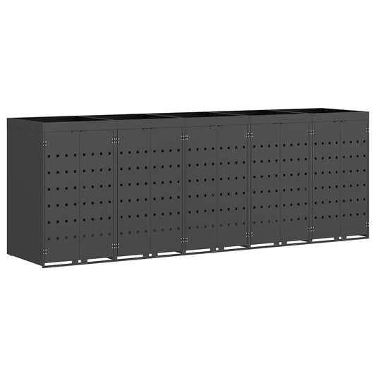 Wagenmüllbehälter für 5 Behälter Anthrazit