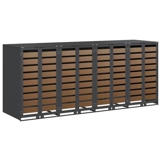 Wagenmüllbehälter für 4 Behälter Anthrazit