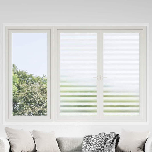 Selbstklebende Fensterfolie Matte Streifen 90 x 1000 cm PVC