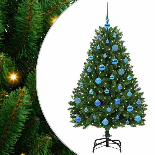 Künstlicher Weihnachtsbaum Grün 150 cm PVC und Metall