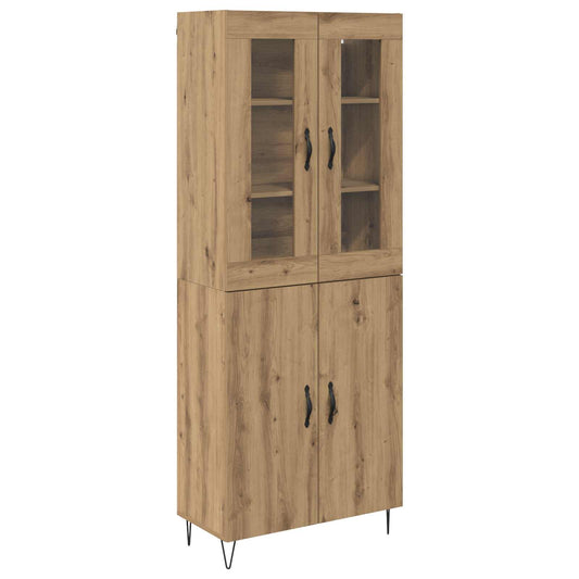 Highboard Artisan-Eiche 69,5 x 34 x 180 cm Holzwerkstoff
