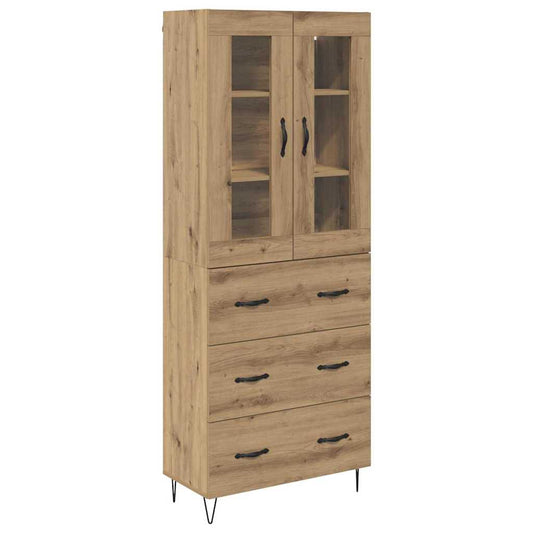 Highboard Artisan-Eiche 69,5 x 34 x 180 cm Holzwerkstoff