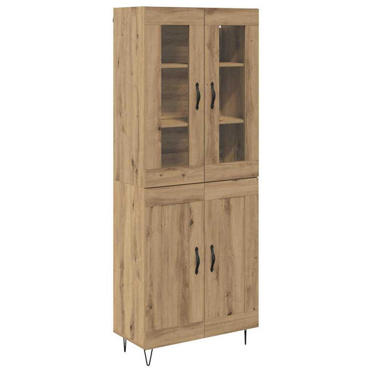 Highboard Artisan-Eiche 69,5 x 34 x 180 cm Holzwerkstoff