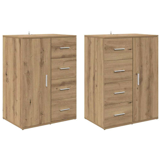Sideboards Corona 2 pcs Artisan-Eiche 59 x 39 x 80 cm