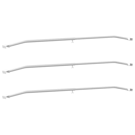 geeignet für flache Planenhalterung 3 pcs Silber 100-145 cm
