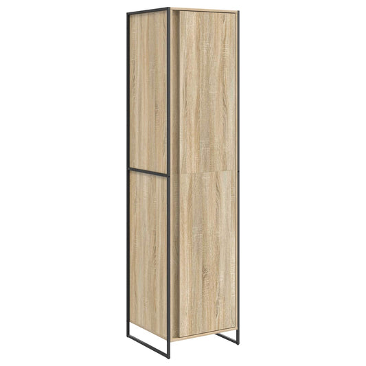 Warderobe mit Tür 2 pcs Sonoma 50 x 50 x 200 cm Holzwerkstoff