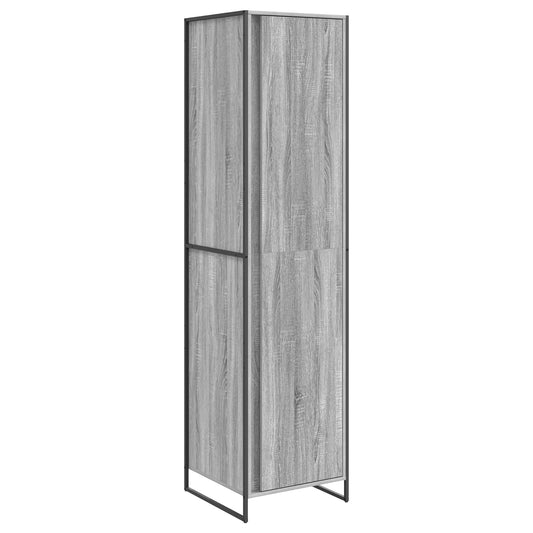 Warderobe 2 pcs Graues Sonoma 50 x 50 x 200 cm Holzwerkstoff