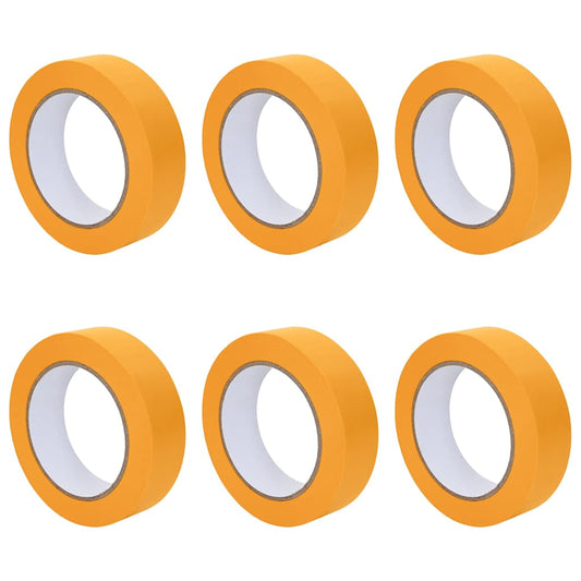 Malerklebebänder 6 pcs Gelb 25mm x 50m Papier