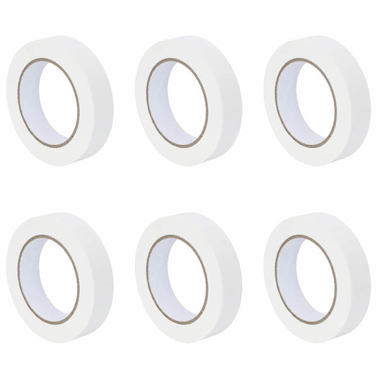 Malerklebebänder 6 pcs Weiß 25mm x 50m Papier