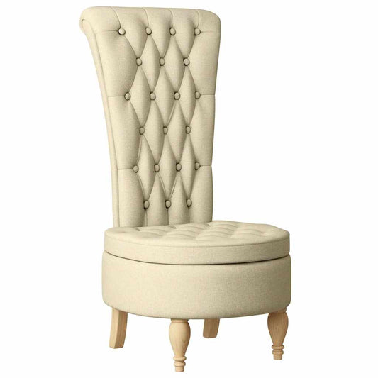 Schlafsessel Creme 56,5 x 70 x 110 cm Stoff