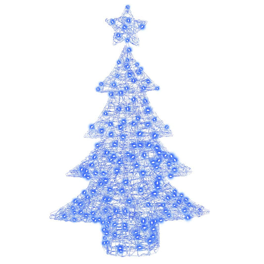 Weihnachtsbaum mit 100 LEDs Blau 122 cm Acryl