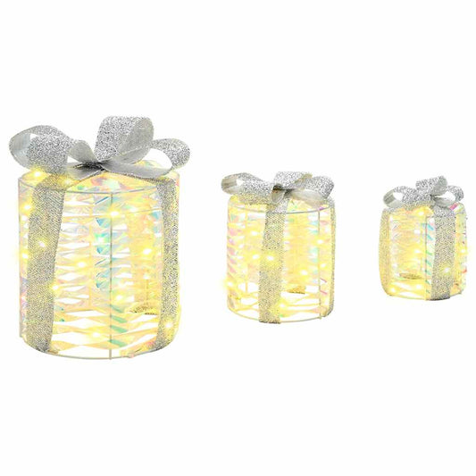 Geschenkbox Dekoration 3 pcs Warmweiß 20 x 20 x 20 cm Haustier