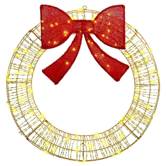 Kranz mit 80 LEDs Warmweiß 90 cm Haustier