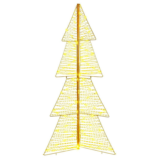 Weihnachtsbaum mit 160 LEDs Warmes Weiß 150 cm Haustier