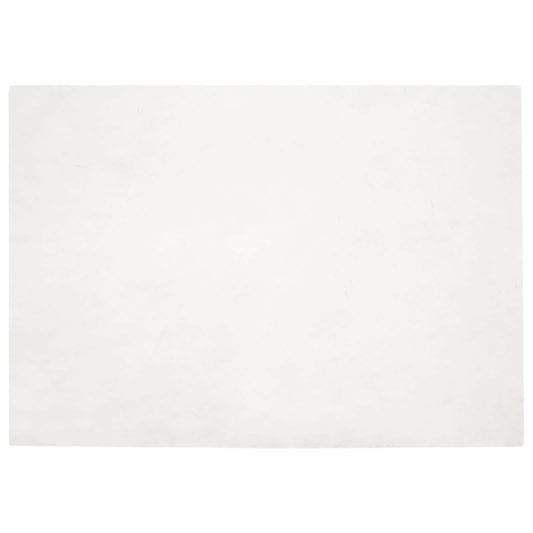 Kunstfell Hasen Teppich Olite Weiß 140 x 200 cm Polyester