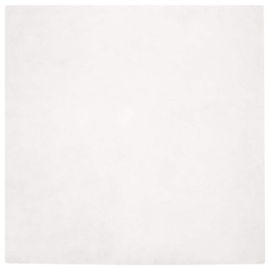 Kunstfell Hasen Teppich Olite Weiß 200 x 200 cm Polyester