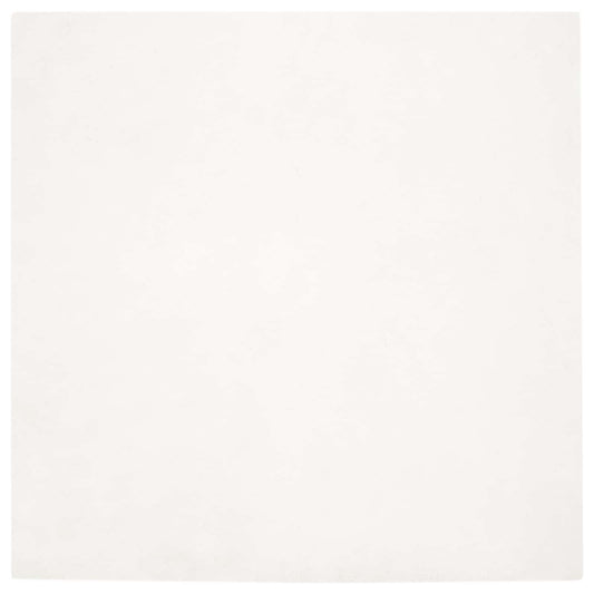 Kunstfell Hasen Teppich Olite Creme 240 x 240 cm Polyester