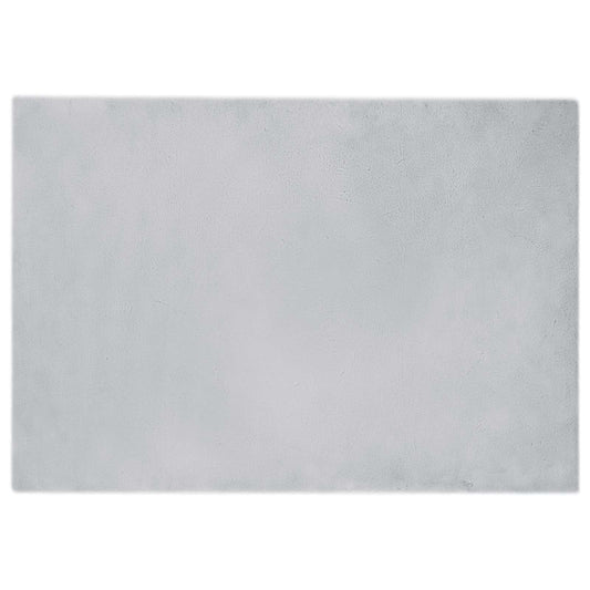 Kunstfell Hasen Teppich Olite Grau 140 x 200 cm Polyester