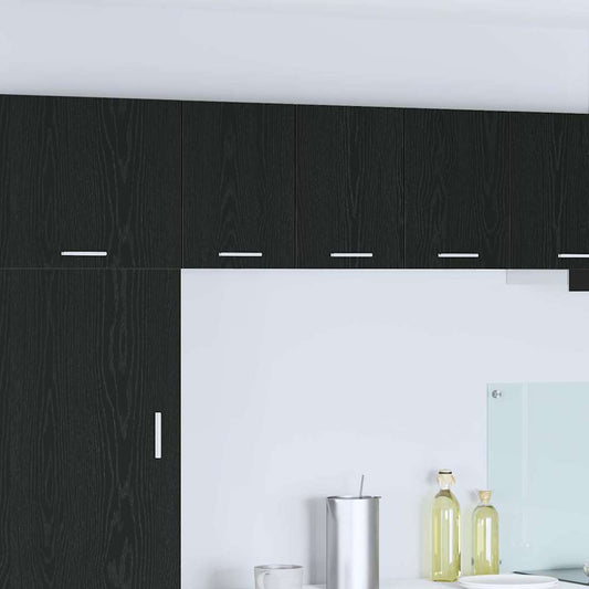 Hängeschrank Riga 2 pcs Schwarze Eiche und Weiß 30 x 31 x 40 cm