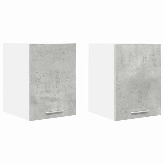 Hängeschrank Riga 2 pcs Betongrau und Weiß 30 x 31 x 40 cm
