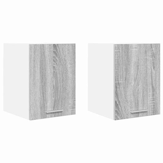 Hängeschrank Riga 2 pcs Grau Sonoma und Weiß 30 x 31 x 40 cm
