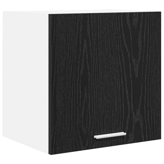 Hängeschrank Riga Schwarze Eiche und Weiß 40 x 31 x 40 cm