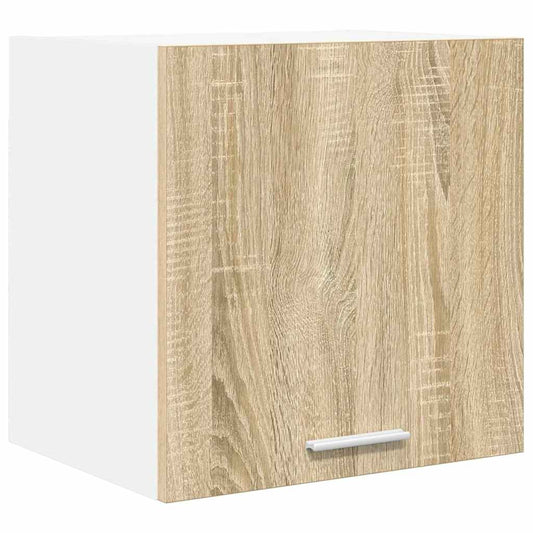 Hängeschrank mit Tür Riga Sonoma-Eiche und Weiß 40 x 31 x 40 cm