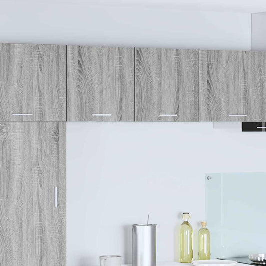 Hängeschrank mit Tür Riga Grau Sonoma und Weiß 40 x 31 x 40 cm