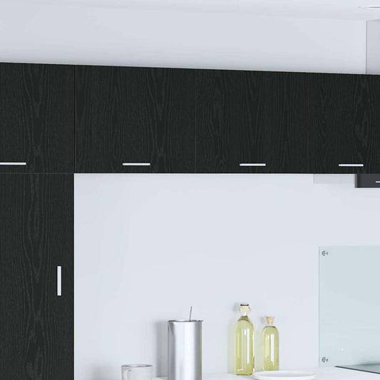 Hängeschrank Riga 2 pcs Schwarze Eiche und Weiß 50 x 31 x 40 cm