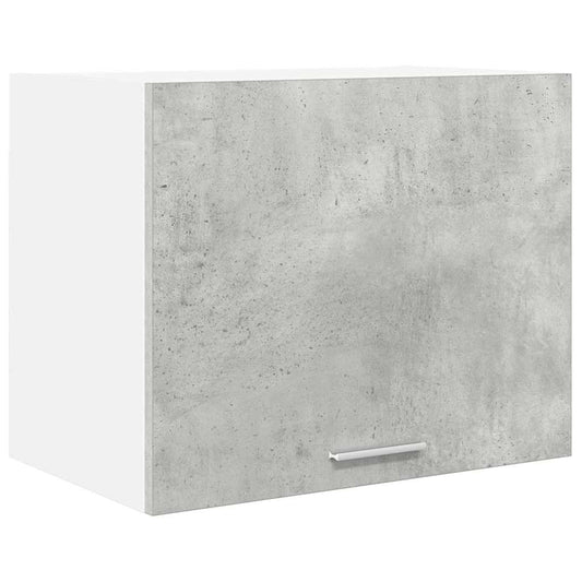 Hängeschrank mit Regal Riga Betongrau und Weiß 50 x 31 x 40 cm