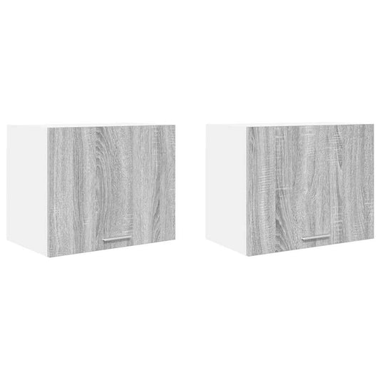 Hängeschrank Riga 2 pcs Grau Sonoma und Weiß 50 x 31 x 40 cm