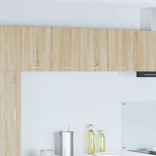 Hängeschrank Riga 2 pcs Sonoma-Eiche und Weiß 60 x 31 x 40 cm