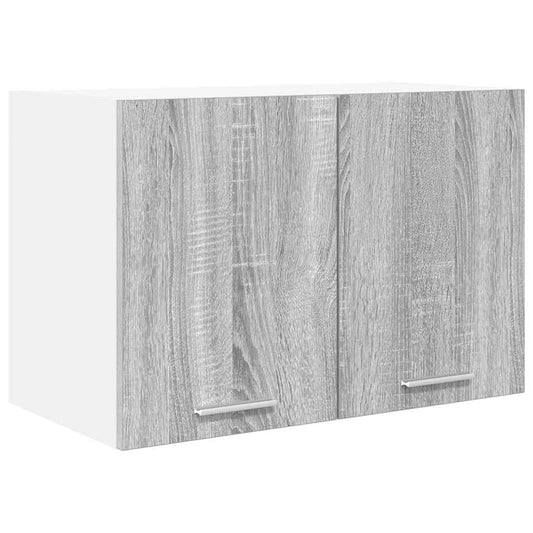 Hängeschrank mit Tür Riga Grau Sonoma und Weiß 60 x 31 x 40 cm