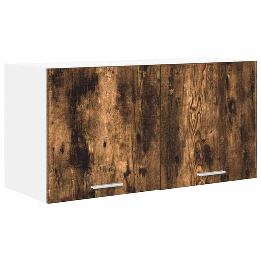 Hängeschrank mit Regal Riga Geräucherte Eiche 80 x 31 x 40 cm