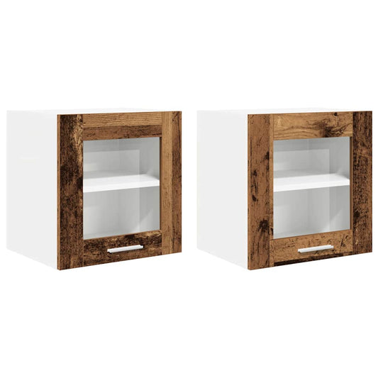 Hängeschrank Riga 2 pcs Altholz 40 x 31 x 40 cm Holzwerkstoff