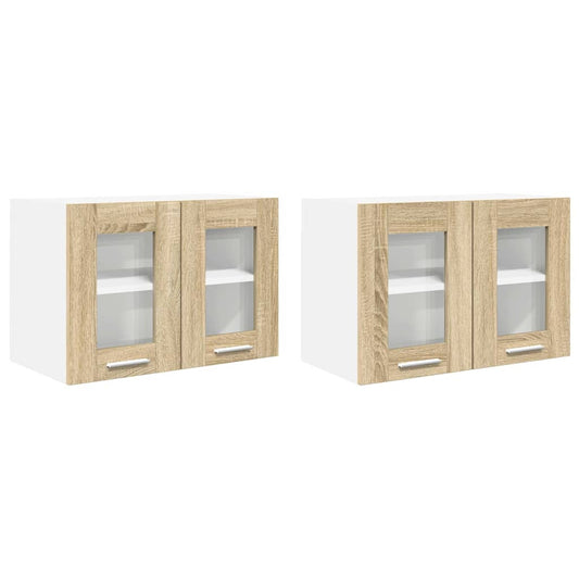 Hängeschrank mit Tür Riga 2 pcs Sonoma-Eiche 60 x 31 x 40 cm