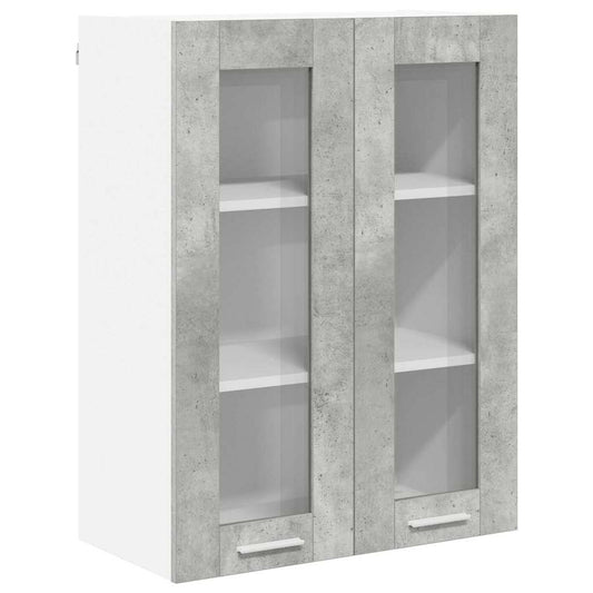 Hängeschrank Riga Beton Grau 60 x 31 x 80 cm Holzwerkstoff