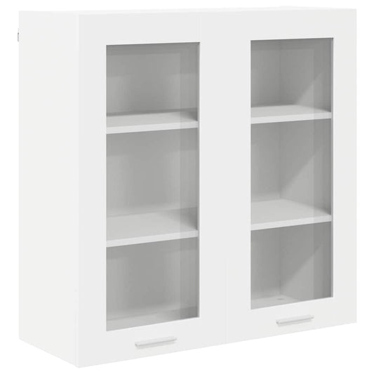 Hängeschrank mit Regal Riga Weiß 80 x 31 x 80 cm Holzwerkstoff