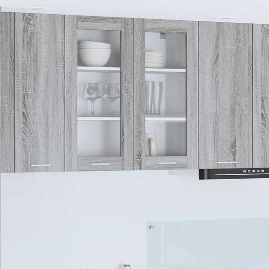 Hängeschrank Riga Graues Sonoma 80 x 31 x 80 cm Holzwerkstoff