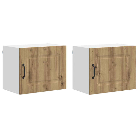 Küchenschrank 2 pcs Artisan-Eiche 50 x 31 x 40 cm Holzwerkstoff