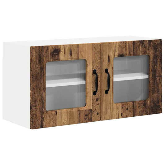 Küchenschrank mit Regal Altholz 80 x 31 x 40 cm Holzwerkstoff