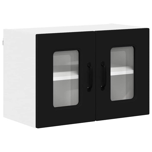 Küchenschrank mit Regal Schwarz 60 x 31 x 40 cm Holzwerkstoff