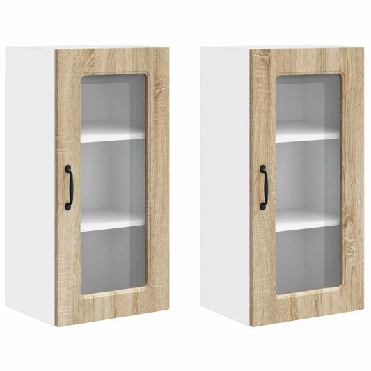 Küchenschrank 2 pcs Sonoma-Eiche 40 x 31 x 80 cm Holzwerkstoff