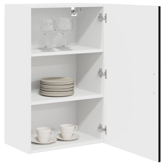 Küchenschrank mit Regal Schwarz 50 x 31 x 80 cm Holzwerkstoff