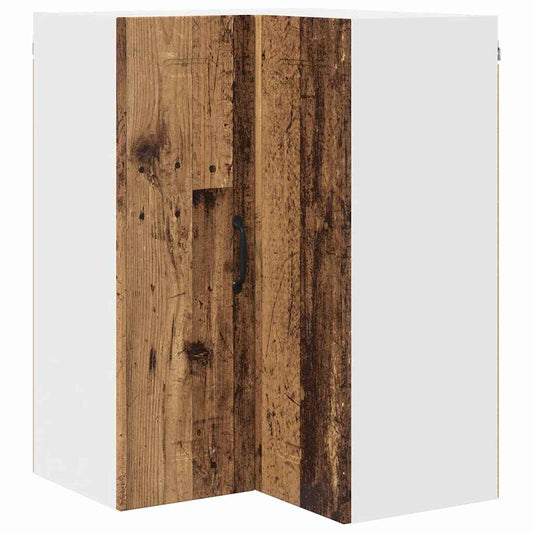 Küchenschrank mit Regal Altholz 57 x 57 x 80 cm Holzwerkstoff
